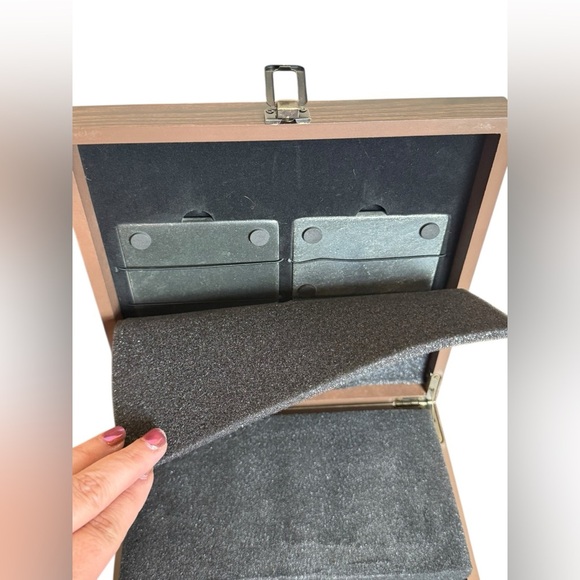 Whiskey Stones Gift Set - 8 Metal Ice Cubes 2 Glasses 2 Slate Coasters Bar Drink - Picture 4 of 7